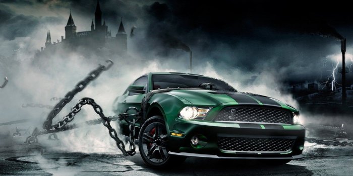 1600x1200 Cool Muscle Car Wallpaper #7041456