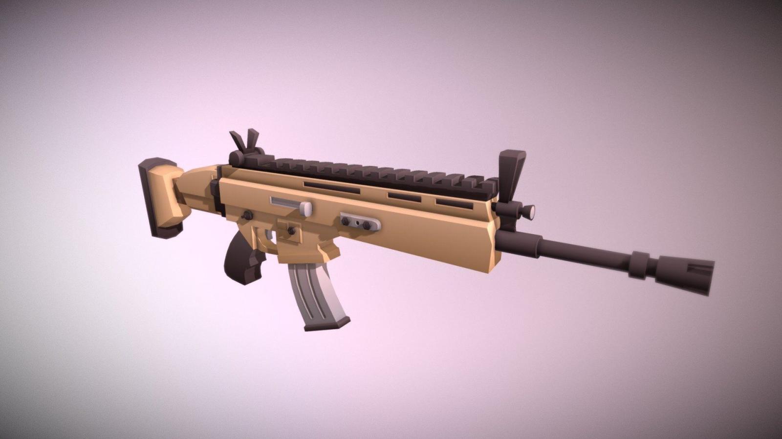 1920x1080 Scar - Fortnite Fanart - 3D model by sebbsubb (@sebbsubb) - Sketchfab
