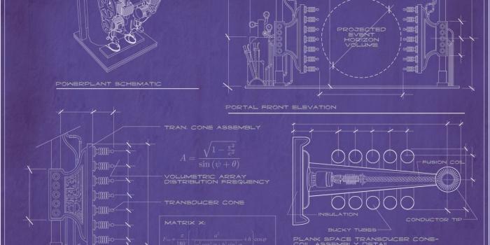 1280x989 Group of Steampunk Crate Blueprints By