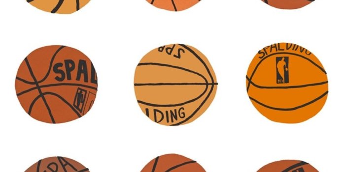 974x1623 Untitled (Basketball Wallpaper) - Jonas Wood | Paddle8