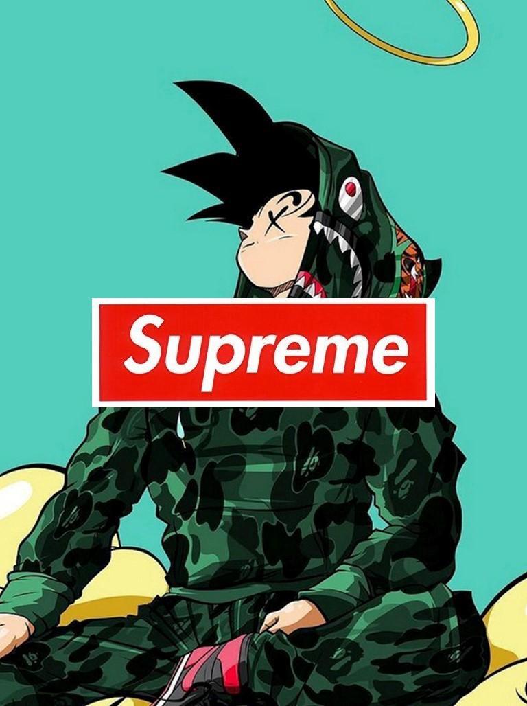 768x1028 Goku x Supreme Wallpaper Art for Android - APK Download
