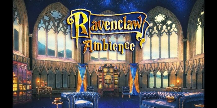 1280x720 Ravenclaw Common Room Ambience | Hogwarts Tower Harry Potter ASMR