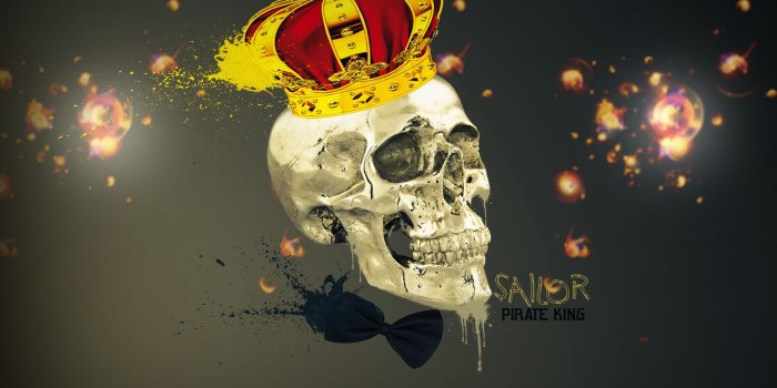 1920x1200 Skull With Crown Wallpaper