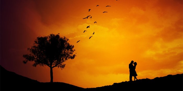 1920x1080 Sunset Couple Love Wallpaper - Wallpaper Stream