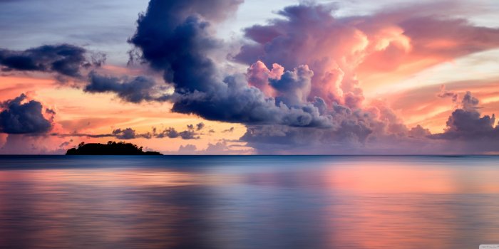 3440x1440 Sunset Clouds, Guam ❤ 4K HD Desktop Wallpaper for • Wide & Ultra