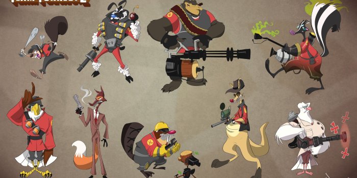 3375x2106 Wallpaper : 3375x2106 px, Demoman, Engineer TF2, Heavy TF2, Medic