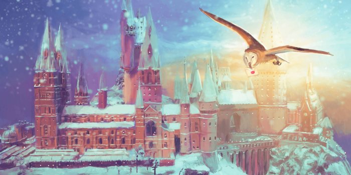4026x2848 Group of Hogwarts In The Snow Wallpaper