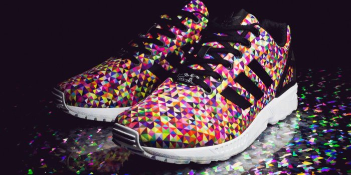 1332x850 Wallpaper Adidas, sneakers, Adidas, Multi Color, ZX Flux, Prisms