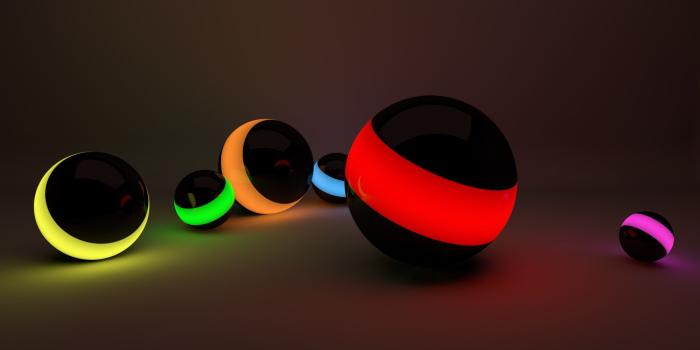 1920x1200 Lit balls wallpaper - 3D wallpapers - #45612