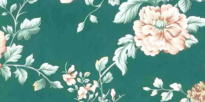 758x1188 English Cottage Floral Vintage Wallpaper Peach Green Pink 24719 D/Rs