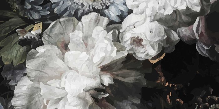 2000x2600 Anewall Dark Floral Wallpaper Mural
