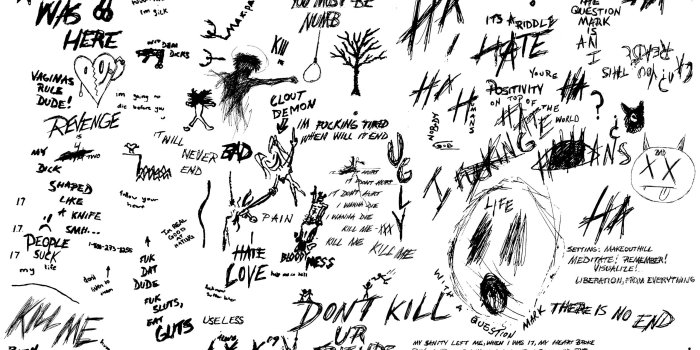 2560x1600 Made this xxxtentacion wallpaper out if his drawings! Don't know