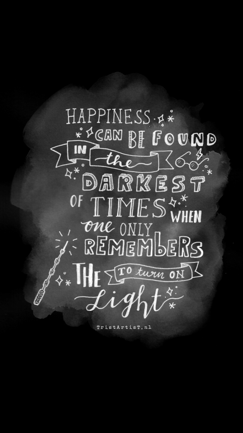 800x1422 tristartist harry potter quote phone background | Phone wallpaper in