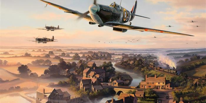 1600x974 Wallpaper : landscape, sky, airplane, military aircraft, World War