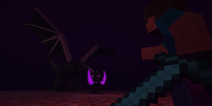 2048x1152 EnderDragon Encounter [Wallpaper] - Wallpapers and art - Mine-imator