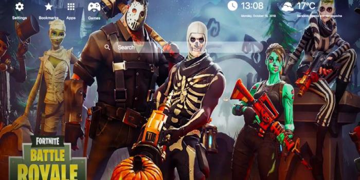 1280x720 Fortnite Skull Trooper HD Wallpapers New Tab