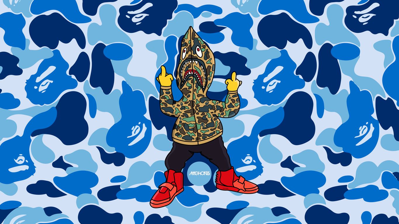 1366x768 Supreme X BAPE Wallpapers - Top Free Supreme X BAPE Backgrounds