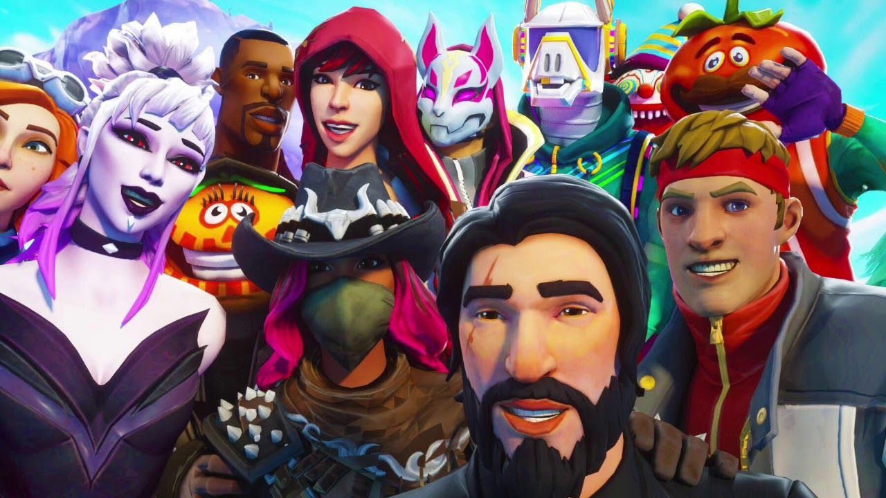 1280x720 ALL *NEW* SKINS WALLPAPERS - Fortnite Battle Royale (Default Skin, Rock  Skins and More!) Part 4