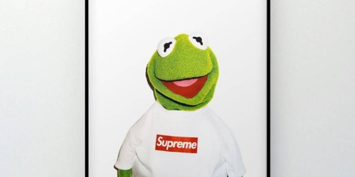 1024x1024 Supreme X Kermit The Frog Original Poster By Youbetterfly - Supreme
