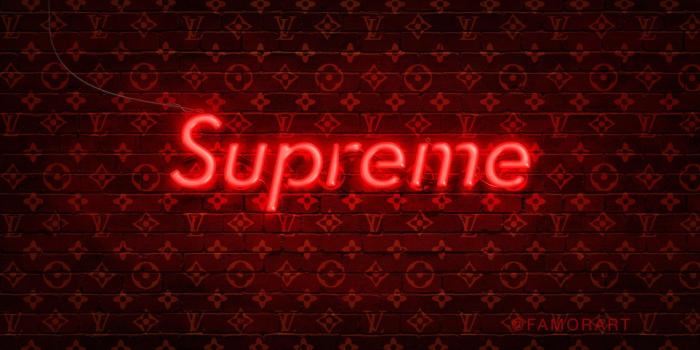 1920x1080 2468x1335px Supreme Louis Vuitton Wallpaper - Loui Vuitton X Supreme