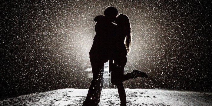1170x780 Couple Kissing in Snow, HD Love, 4k Wallpapers, Images, Backgrounds