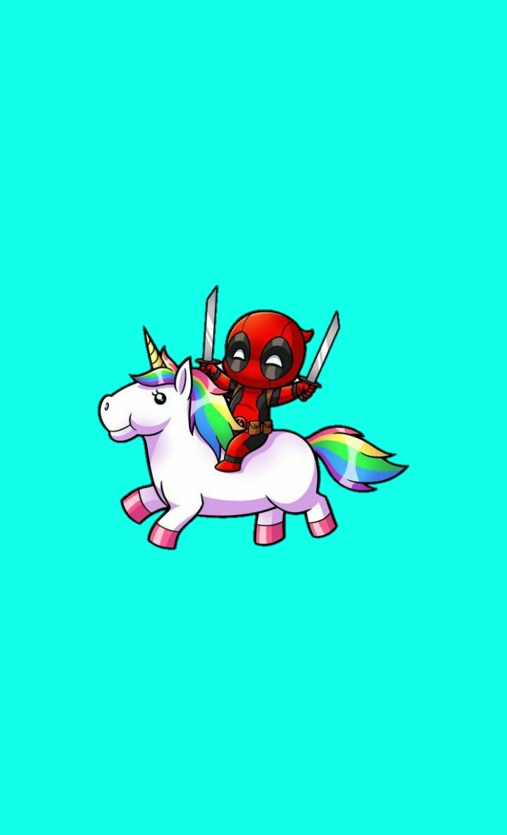 720x1184 Deadpool and Unicorn #lockscreen #wallpaper #art | Cute/Funny in