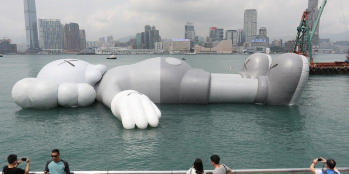1200x800 Popular Kaws show in Hong Kong's Victoria Harbour cut short by two