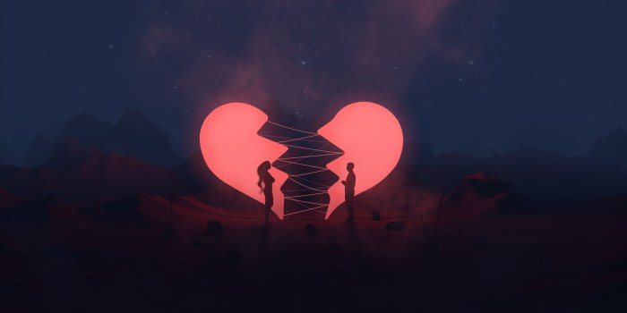 3840x2160 Broken Heart Couple, HD Love, 4k Wallpapers, Images, Backgrounds