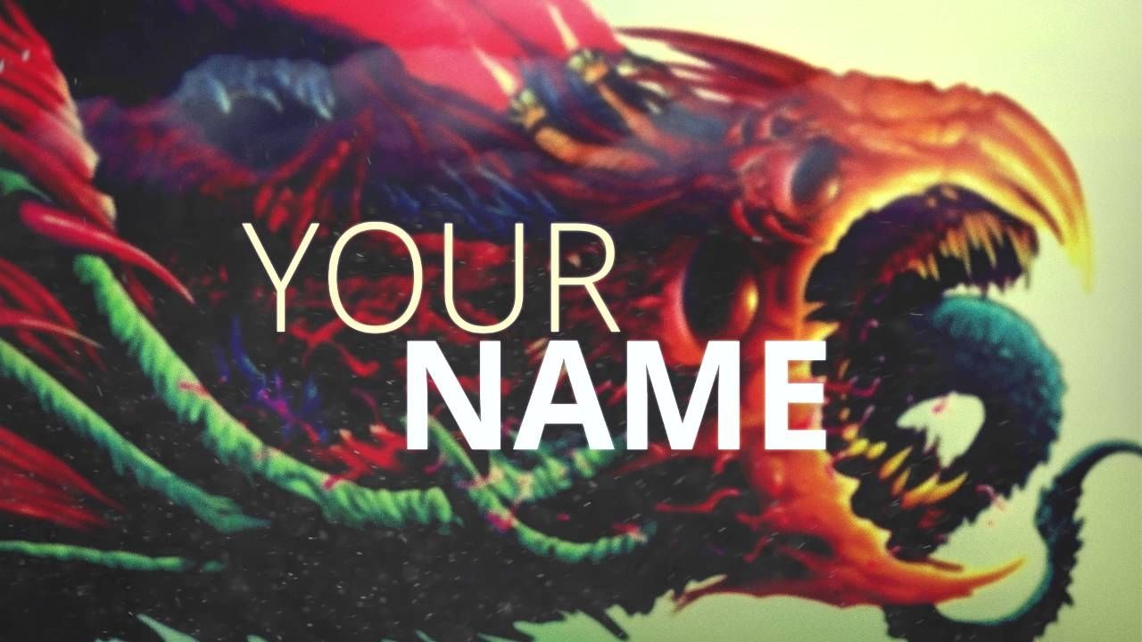 1280x720 Free Gaming Logo Template - Csgo Hyper Beast Skin (#333006) - HD