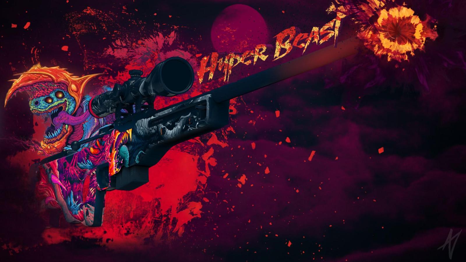 1920x1080 AWP Hyper Beast created by Doud | CSGO Wallpapers