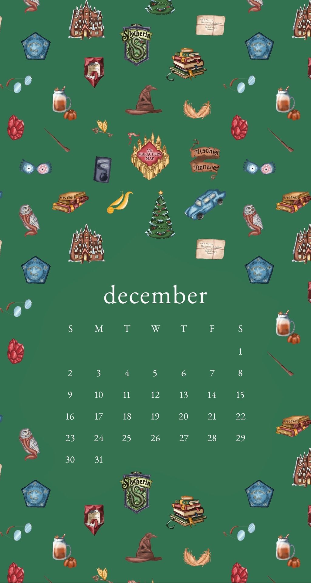 1025x1920 emma's studyblr — December Harry Potter Christmas Phone Wallpapers...