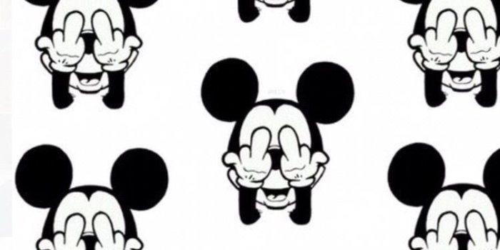 750x1111 Fuckoff | Mickie mouse | Hipster wallpaper, Mickey mouse wallpaper