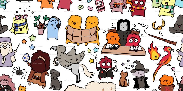 1688x1974 Harry Potter Super Cute Cartoon Wallpaper #HP <333 | harry potter in