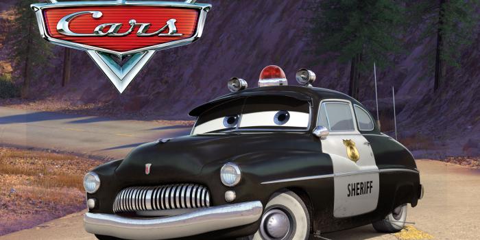 1600x1200 The Sheriff Police Car from Pixar's Cars Movie Desktop Wallpaper