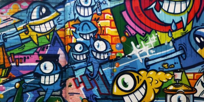 1024x768 Download wallpaper 1024x768 graffiti, art, bright, wall standard 4:3