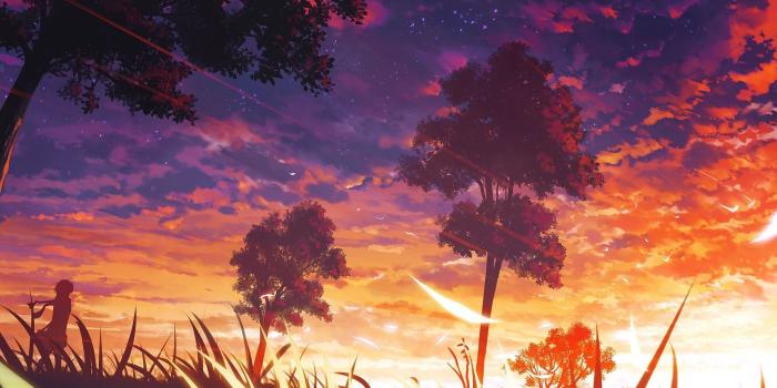 1920x1080 1920x1080 trees, Anime, Manga, Forest Wallpapers HD / Desktop and