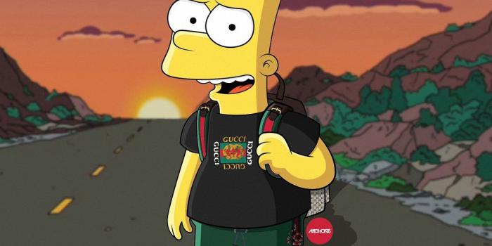 1080x1080 Gucci Bart | Hypebeast Simpsons in 2019 | Simpson wallpaper iphone