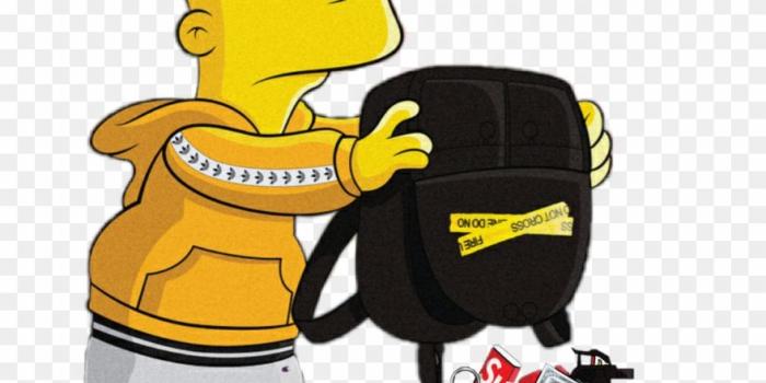 880x1088 Bart Simpson Supreme Gucci Simpsons Brick Bartsupreme Clipart