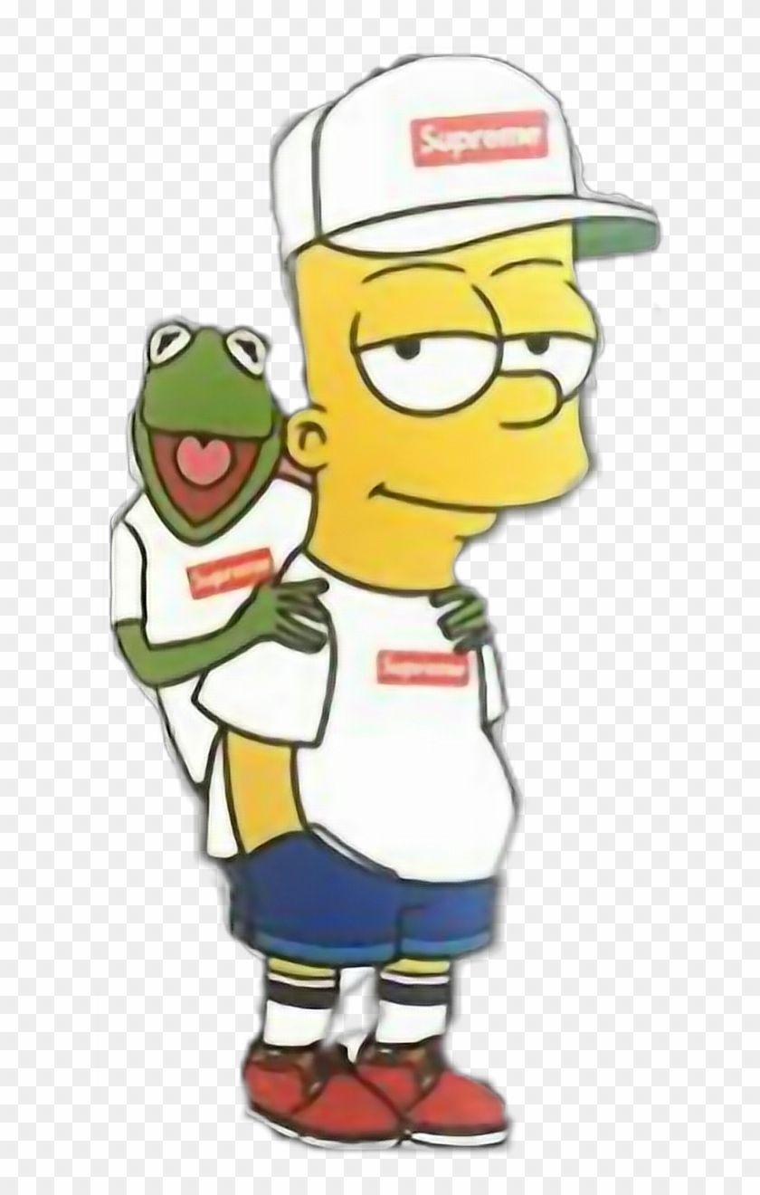 840x1320 Bart Simpson, Kermit The Frog, Supreme, Human Behavior, - Kermit And