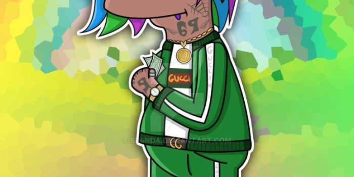 774x1032 BART SIMPSON X 6IX9INE by sp4nda