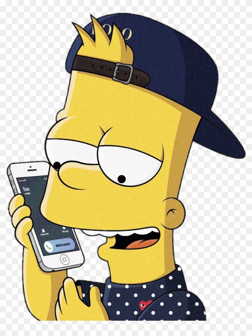 840x1119 Bart Simpson Simpsons Iphone Polo Lacoste Yeezy Supreme, HD Png