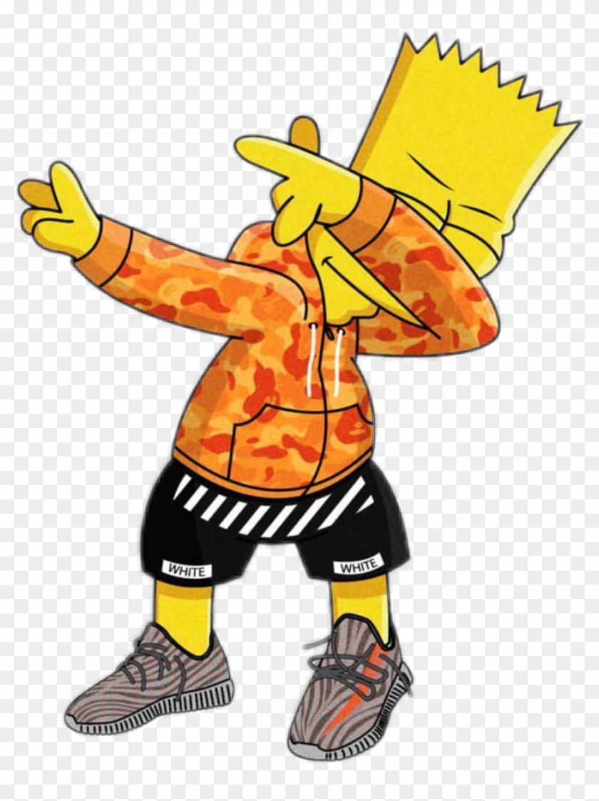840x1123 Bart Dab Supreme Simpson Gang Trap Swag Fresh Simpsons - Hypebeast