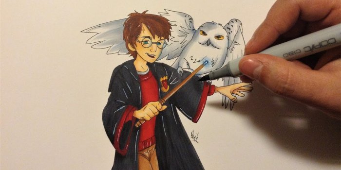 1280x720 Harry Potter Cartoon Drawing at PaintingValley.com | Explore