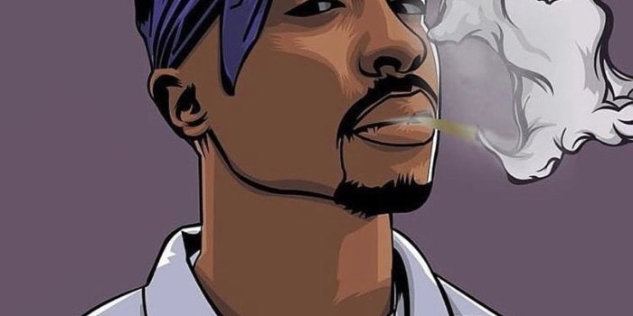 1194x1194 Rapper Cartoons Wallpapers