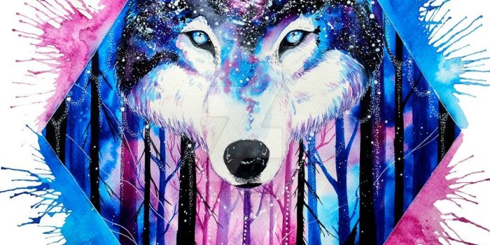 1024x1387 30+ Watercolor Wolf Wallpapers - Download at WallpaperBro