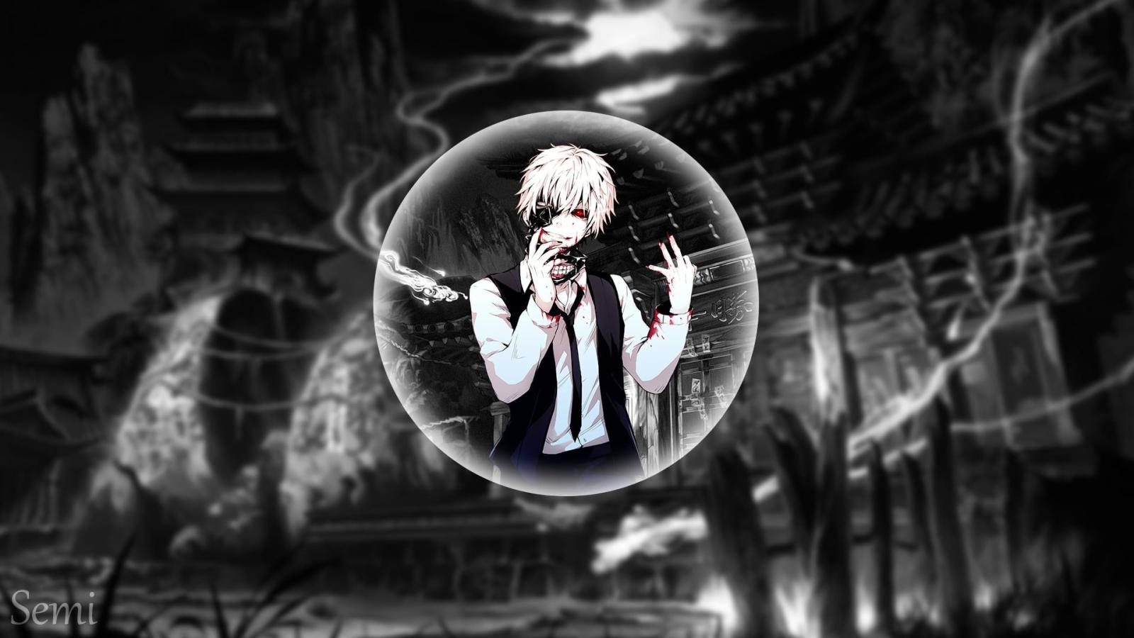 1920x1080 Tokyo Ghol wallpeper, anime, Kaneki Ken, Tokyo Ghoul, black HD