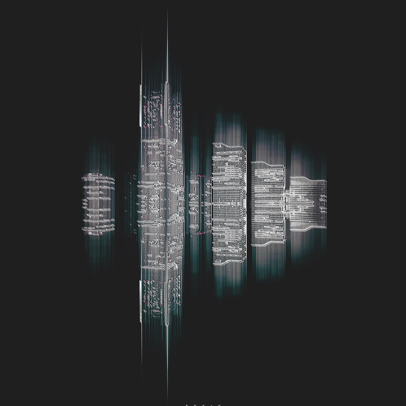 2732x2732 vx36-tokyo-building-pattern-background-green-wallpaper