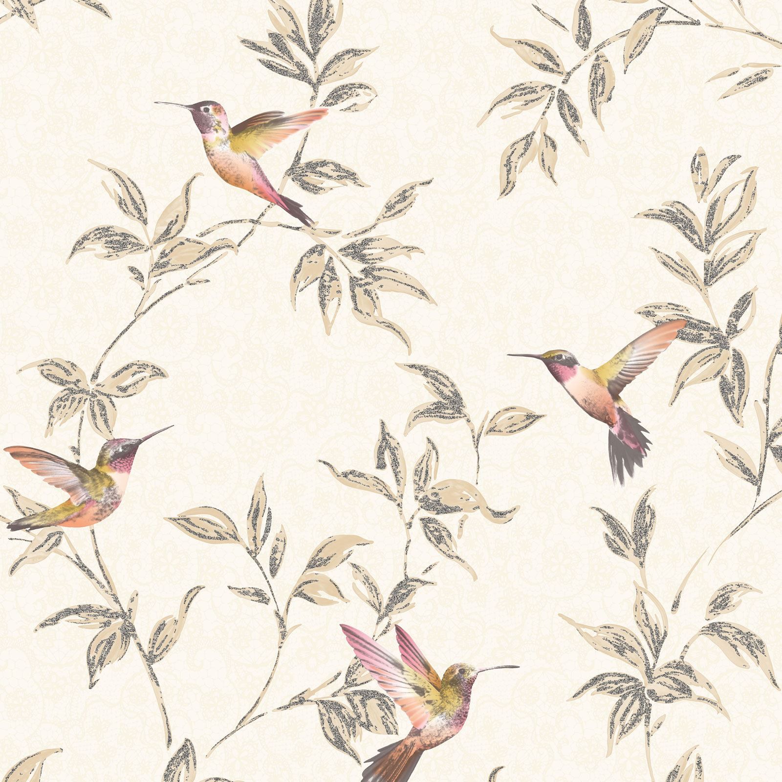 1600x1600 Details about SPARKLE HUMMINGBIRD WALLPAPER NATURAL FINE DECOR FD41924 -  GLITTER