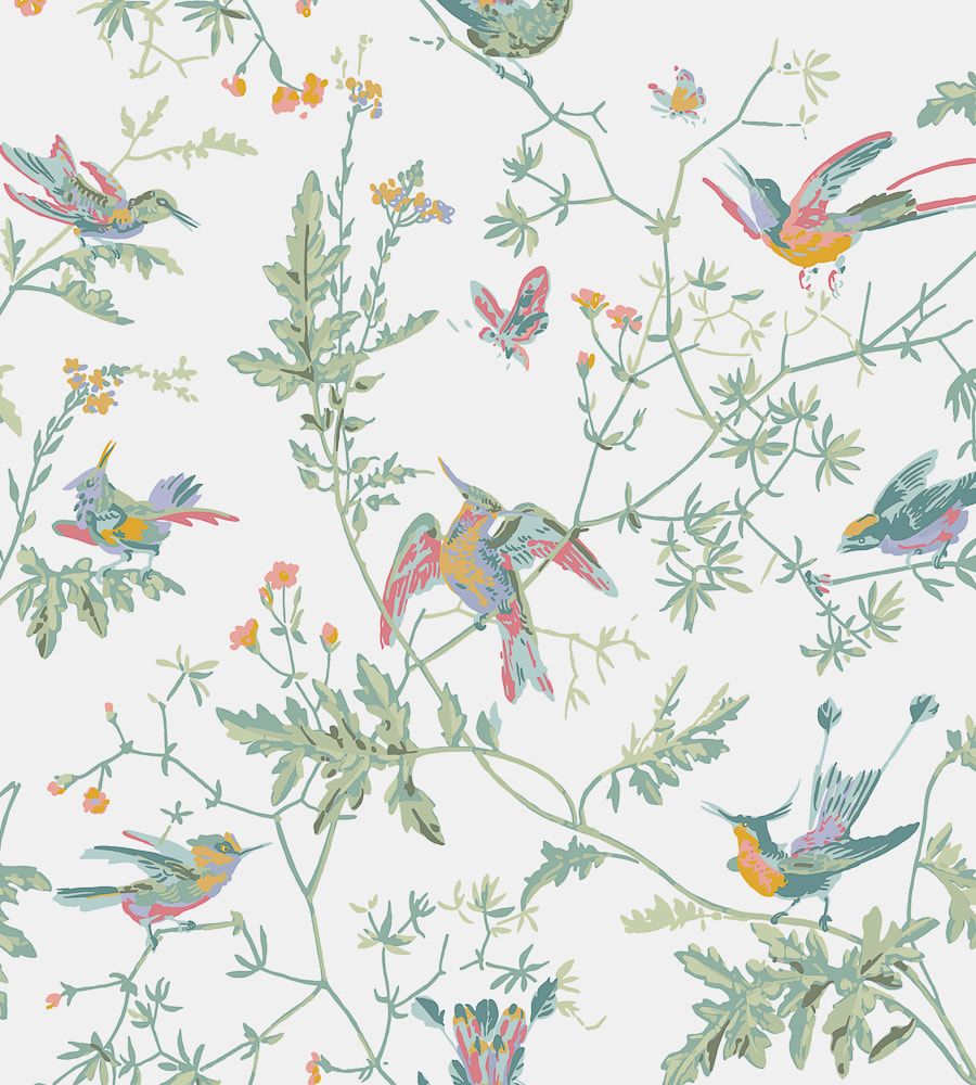 900x1000 Cole & Son - Hummingbirds Wallpaper