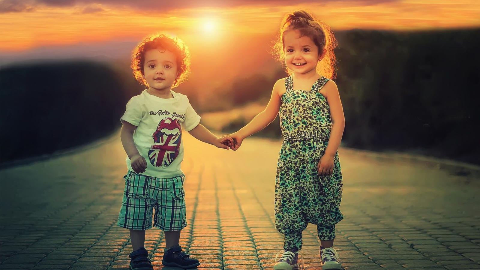 1920x1080 Hd - Love Cute Baby Couple (#413121) - HD Wallpaper Download